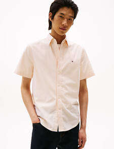 Asia Fit Lightweight Stripe Oxford Shirt, Valencia Orange / Stripe, hi-res