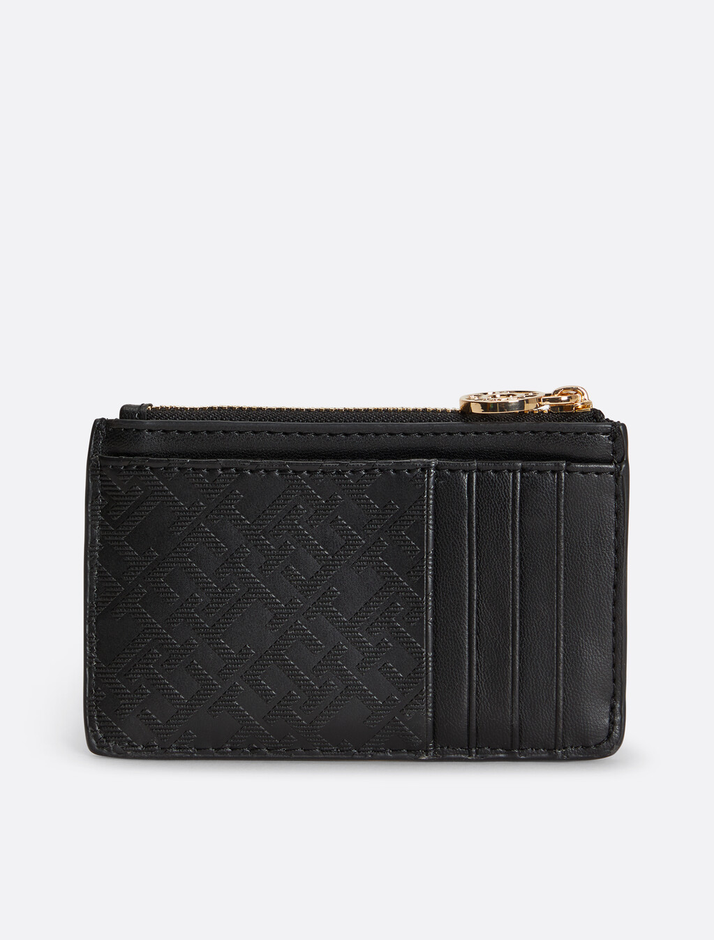 TH Monogram Card Holder, Black, hi-res