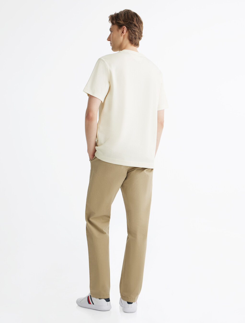 Cotton Pique Pocket T-Shirt, Ivory Petal, hi-res