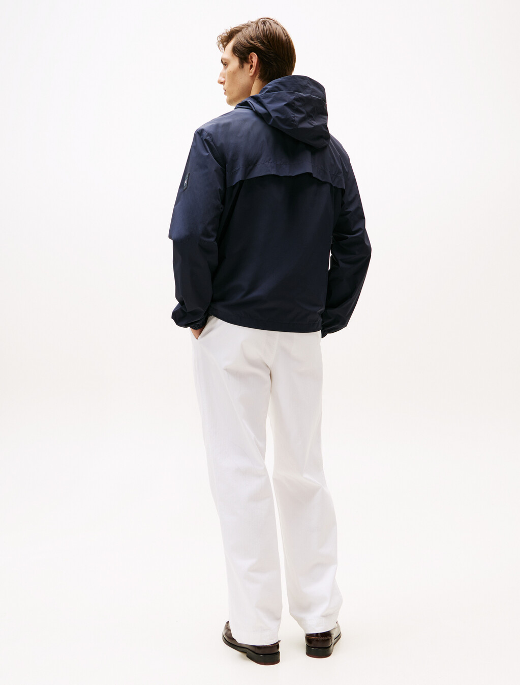 Hooded Nylon Jacket, Desert Sky, hi-res