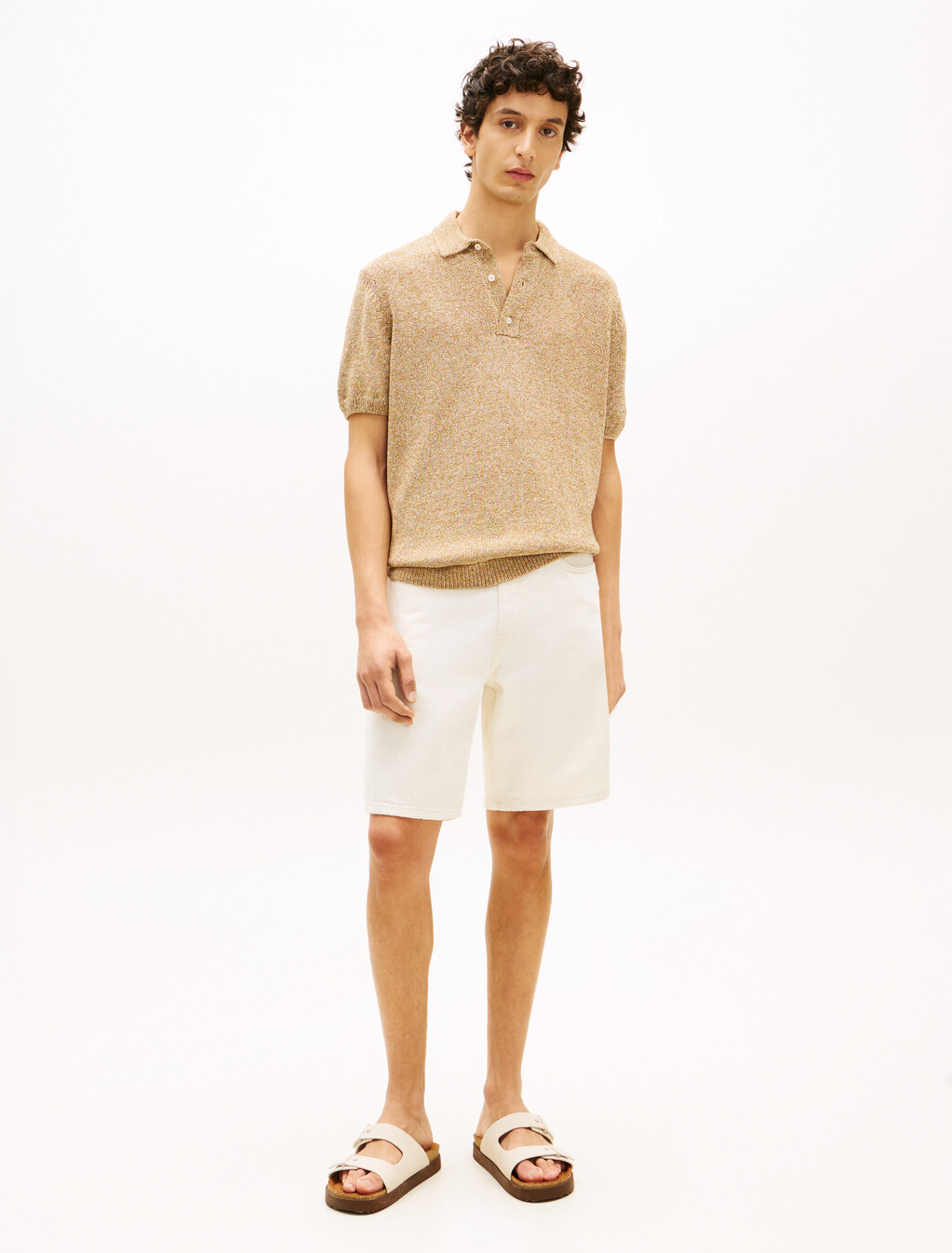 Smart Casual Relaxed Fit Moulin&eacute; Polo Shirt, Sandalwood Multi, hi-res