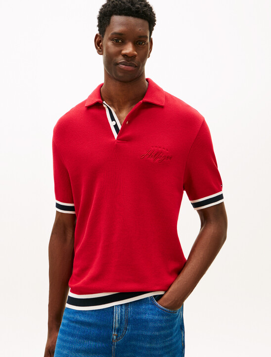 Flat Knit Classic Fit Polo