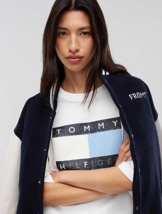 Washed Flag Relaxed Jersey T-Shirt