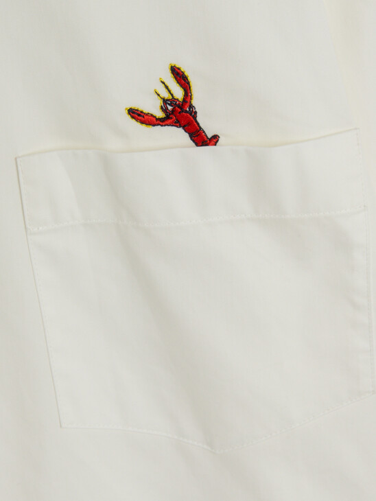 TOMMY HILFIGER X ANDY WARHOL LOBSTER EMBROIDERY SHIRT DRESS