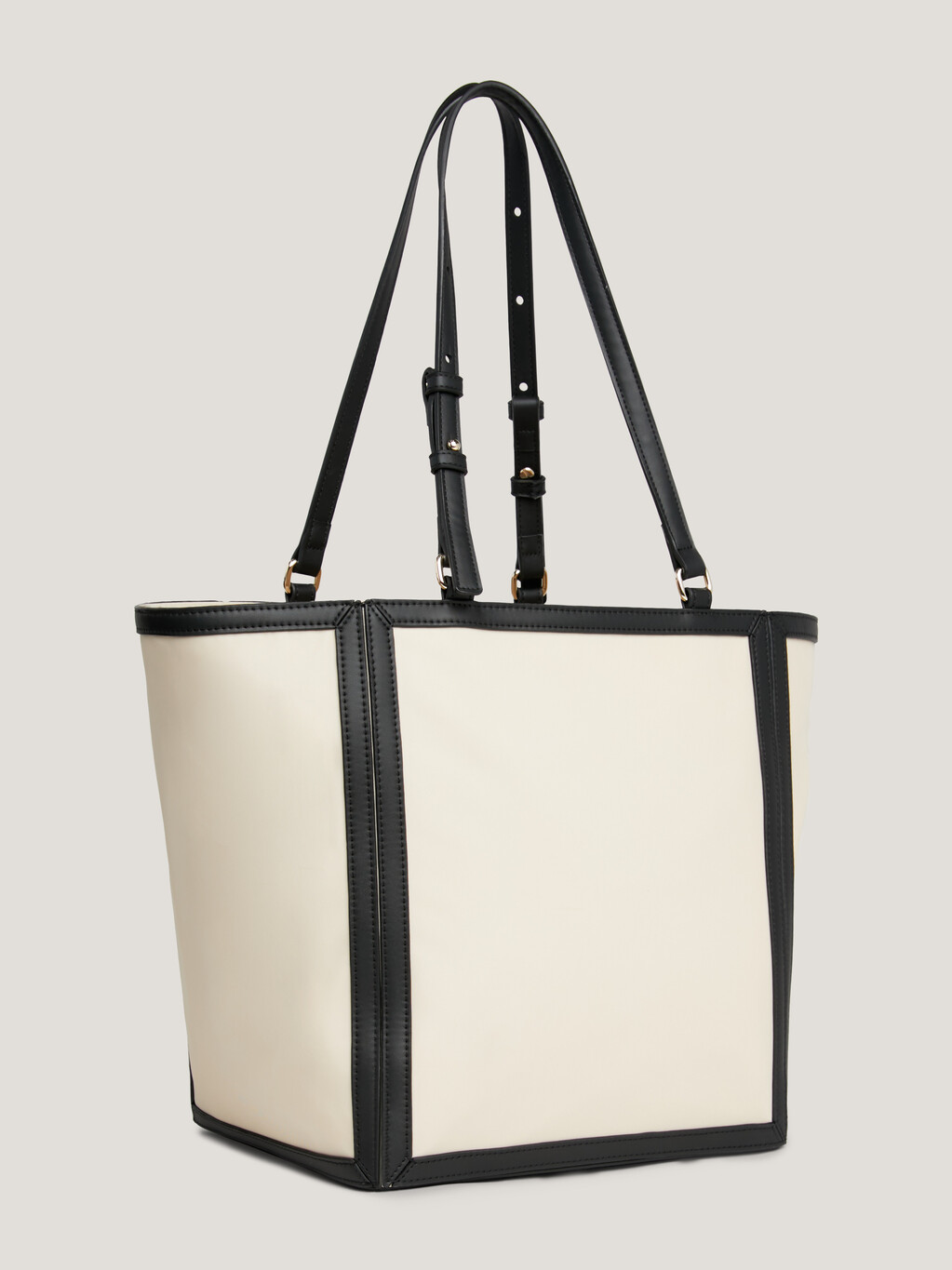 Essential Contrast TH Monogram Tote | natural | Tommy Hilfiger Malaysia