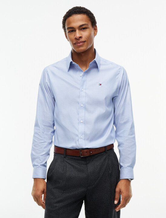 New York Label Regular Fit Non-Iron Stripe Shirt