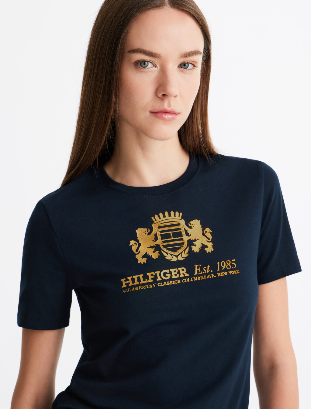 Varsity Slim T-Shirt, Dark Night Navy, hi-res
