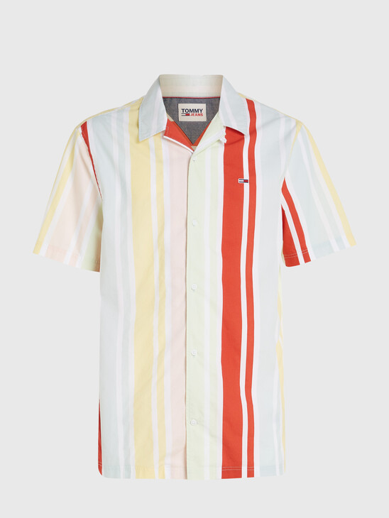 Stripe Relaxed Fit Short Sleeve Shirt