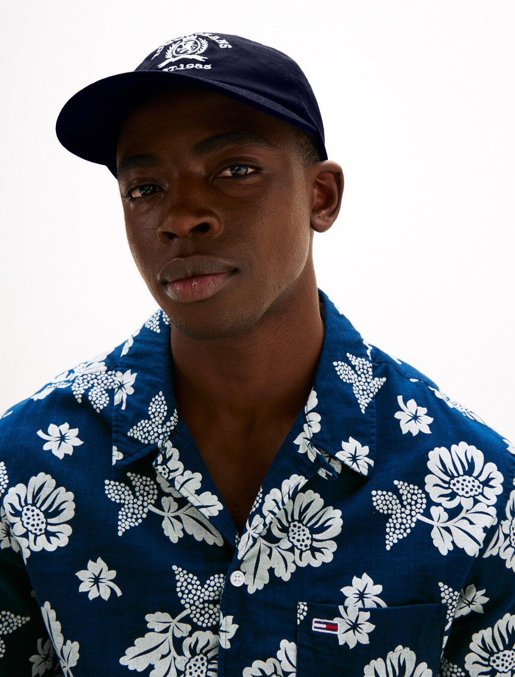 Crest Embroidery Baseball Cap, Dark Night Navy, hi-res