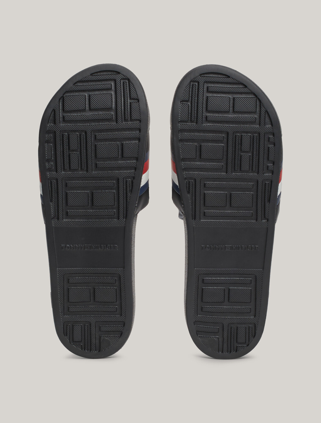 Signature Tape Pool Slides, Black, hi-res