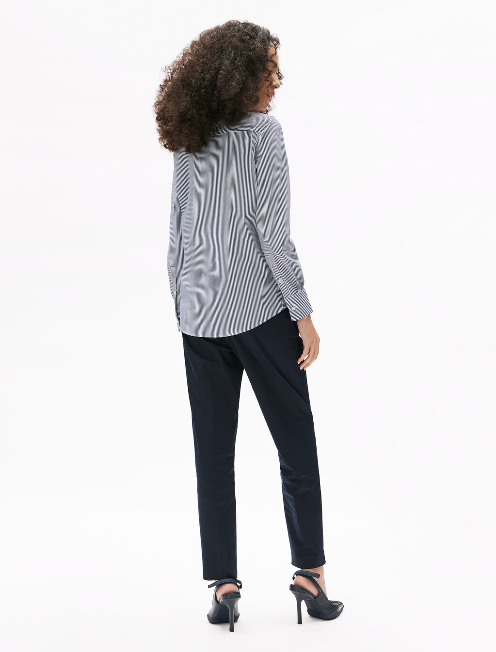 Asia Fit Regular Poplin Shirt, Classic Ithaca/ Dark Night Navy, hi-res