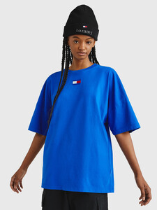 SPLIT HEM FLAG T-SHIRT, Cobalt, hi-res