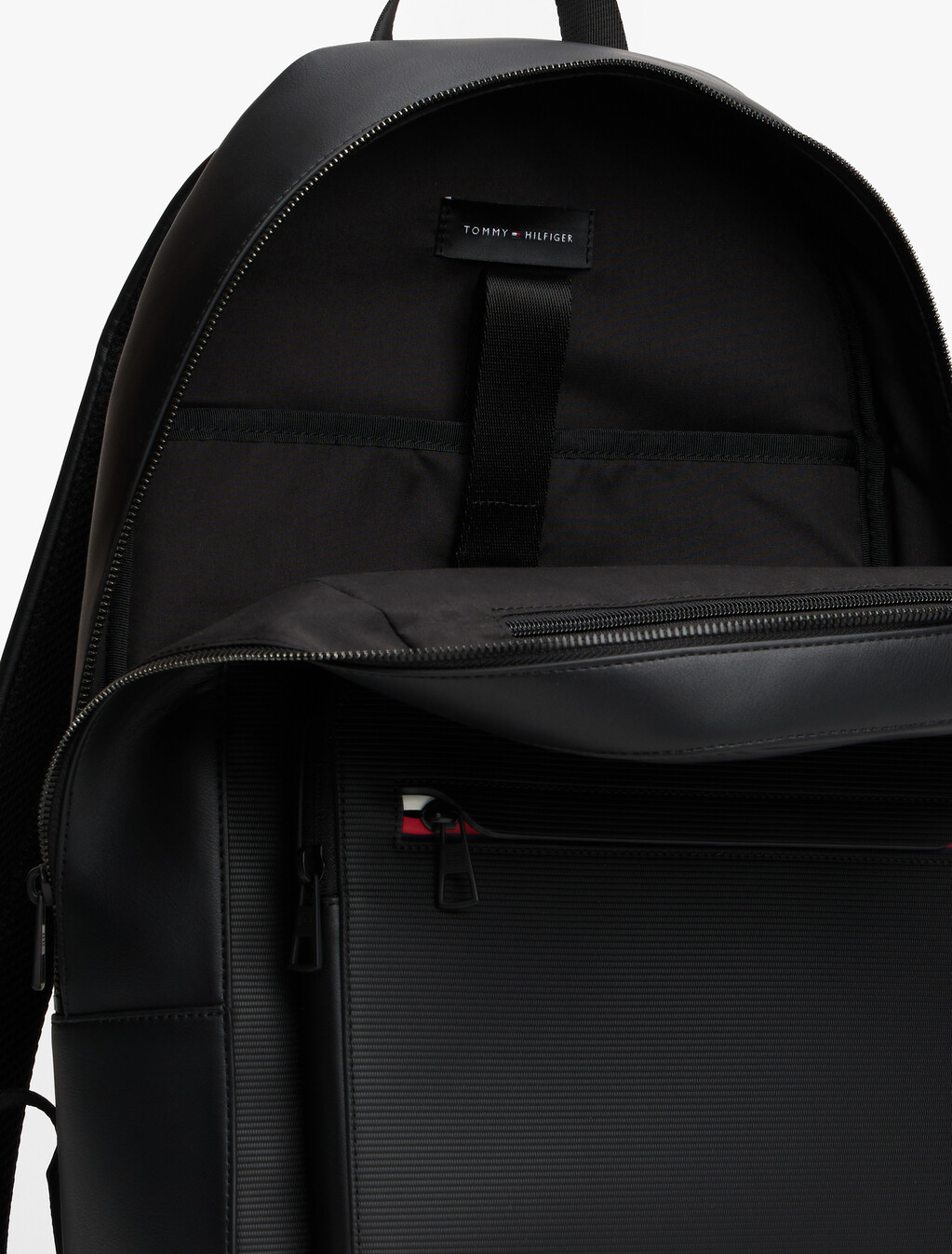 Corporate Textured Dome Backpack, Black, hi-res