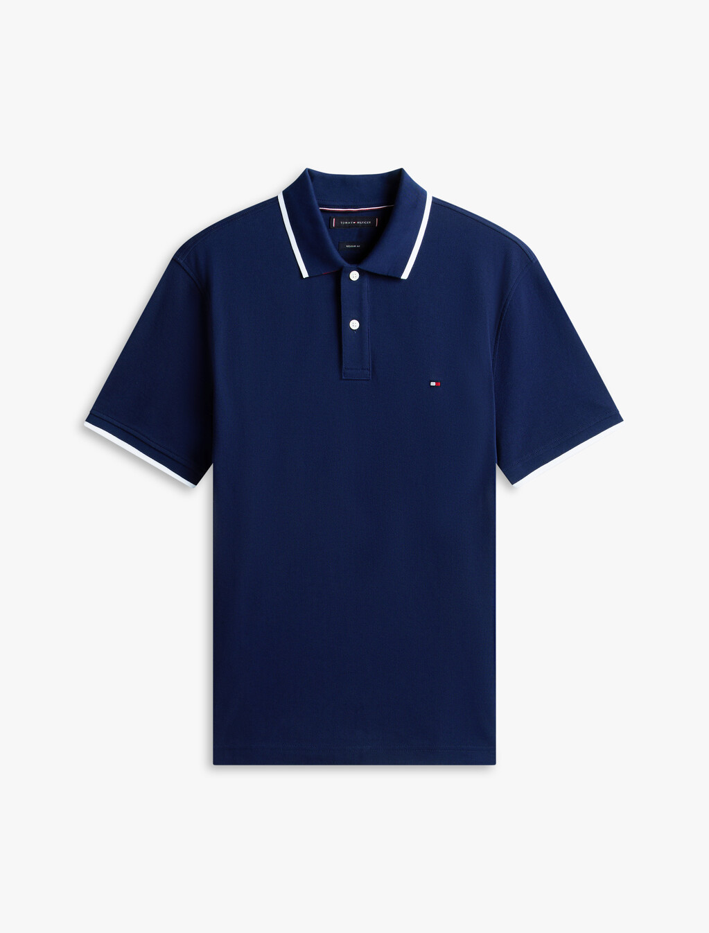Asia Fit Pique Undercollar Regular Polo, Carbon Navy, hi-res