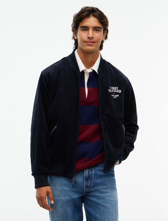 Reversible Poplin Bomber Jacket