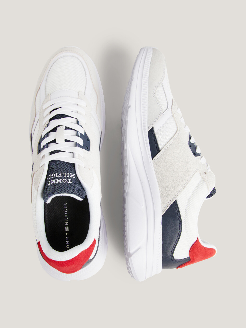 TH Modern Colour-Blocked Runner Trainers | natural | Tommy Hilfiger ...