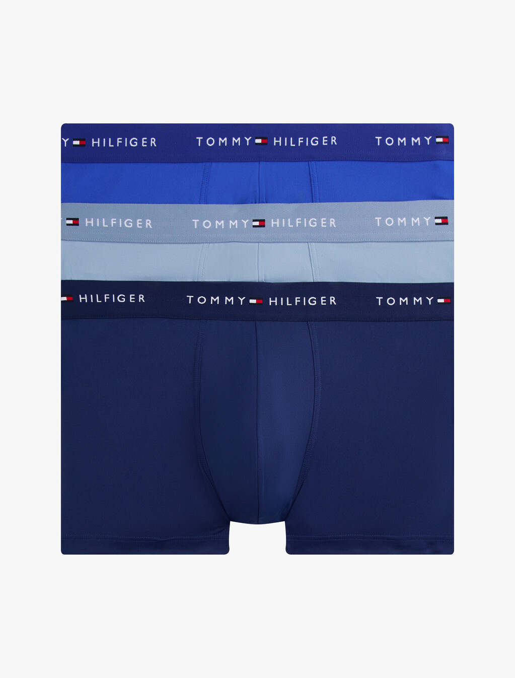 3-Pack Signature Microfibre Trunks, Nob Blu/Brsk Blu/Prp Nvy, hi-res