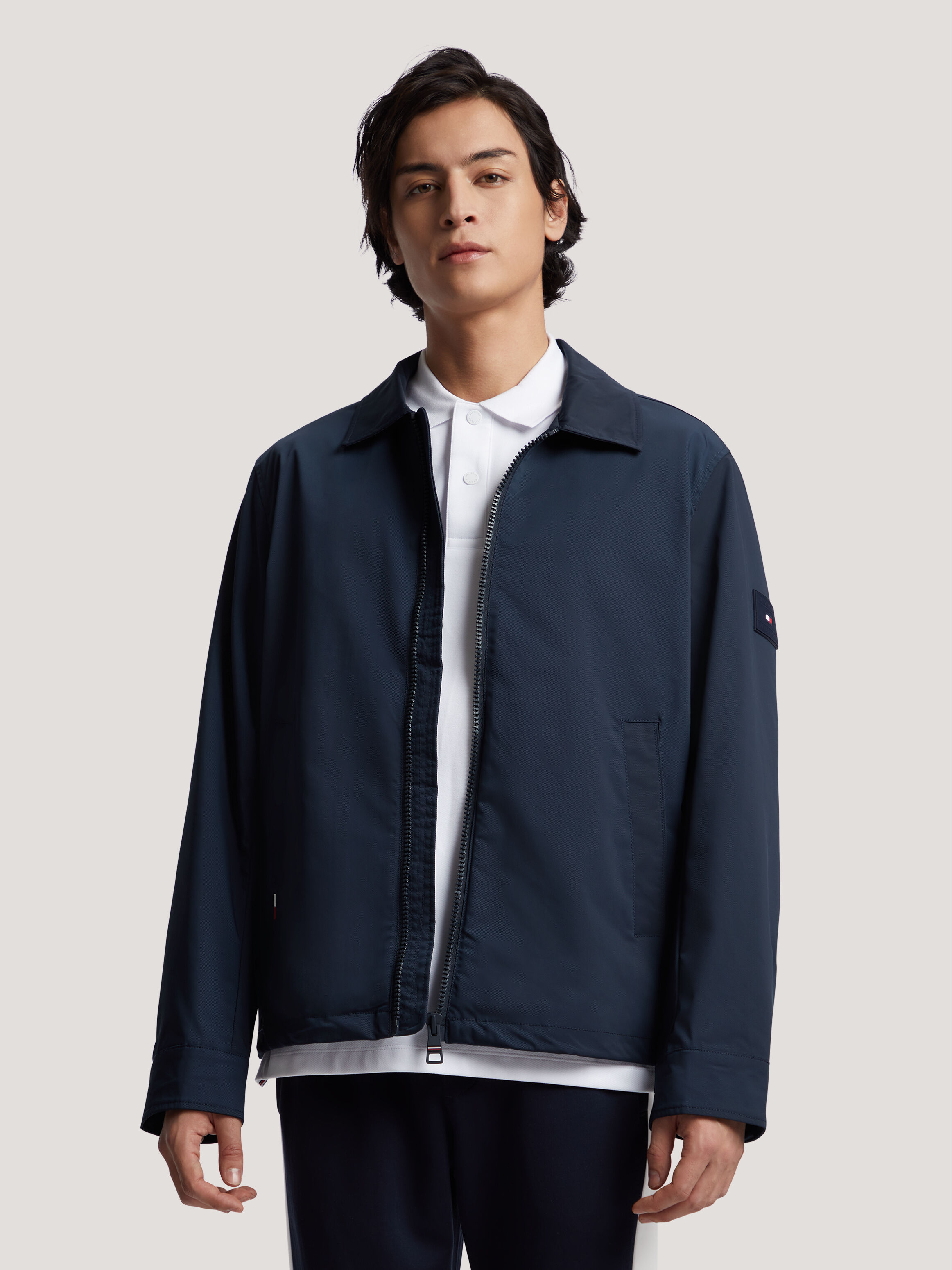 Tommy hilfiger ivy waterproof jacket in navy 2025