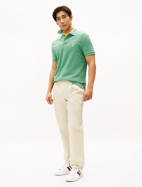 Monogram Logo Regular Polo, Fort Green Monogram Logo Regular Polo
