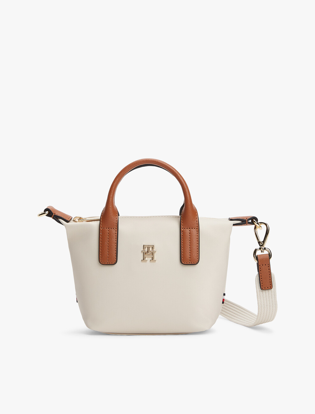 TH Monogram Crossbody Tote Bag, Soft Cream, hi-res