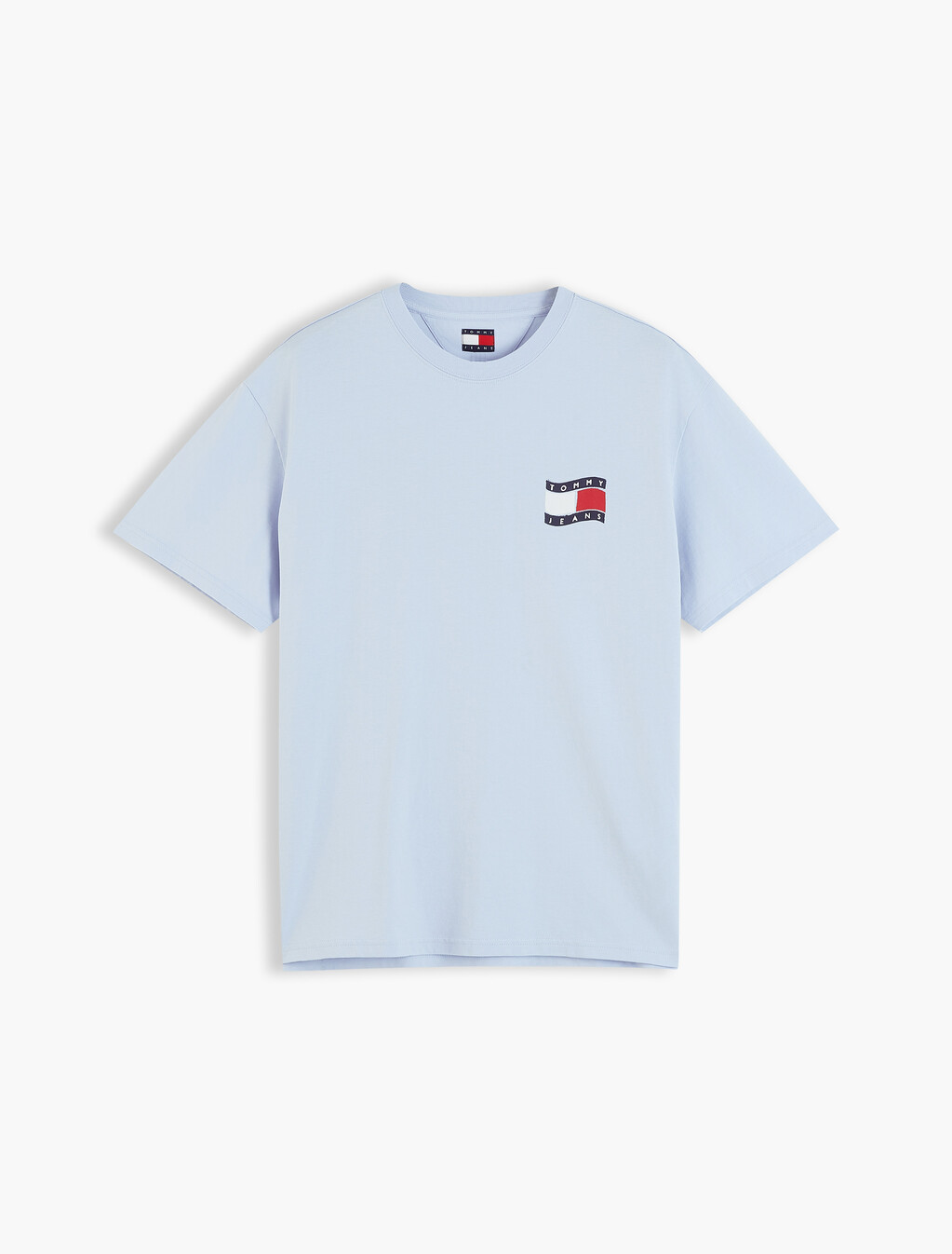 Wavy Flag Back Logo Relaxed T-Shirt, Sky Blue, hi-res