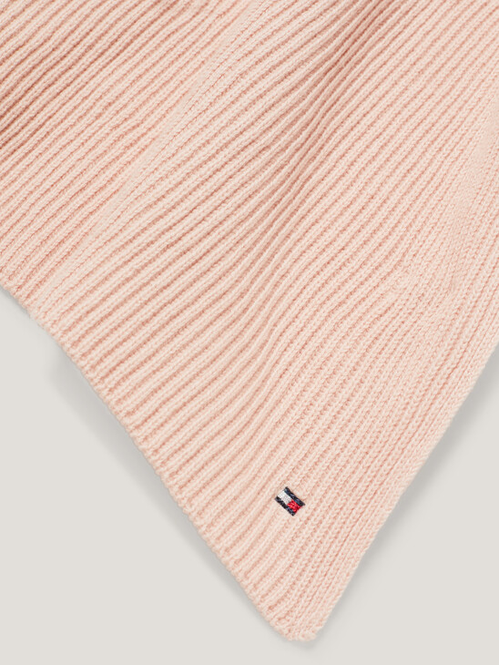 Essential Flag Rib-Knit Scarf