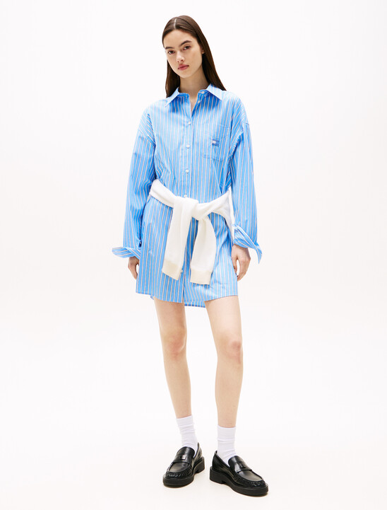 Oversized Mini Shirt Dress