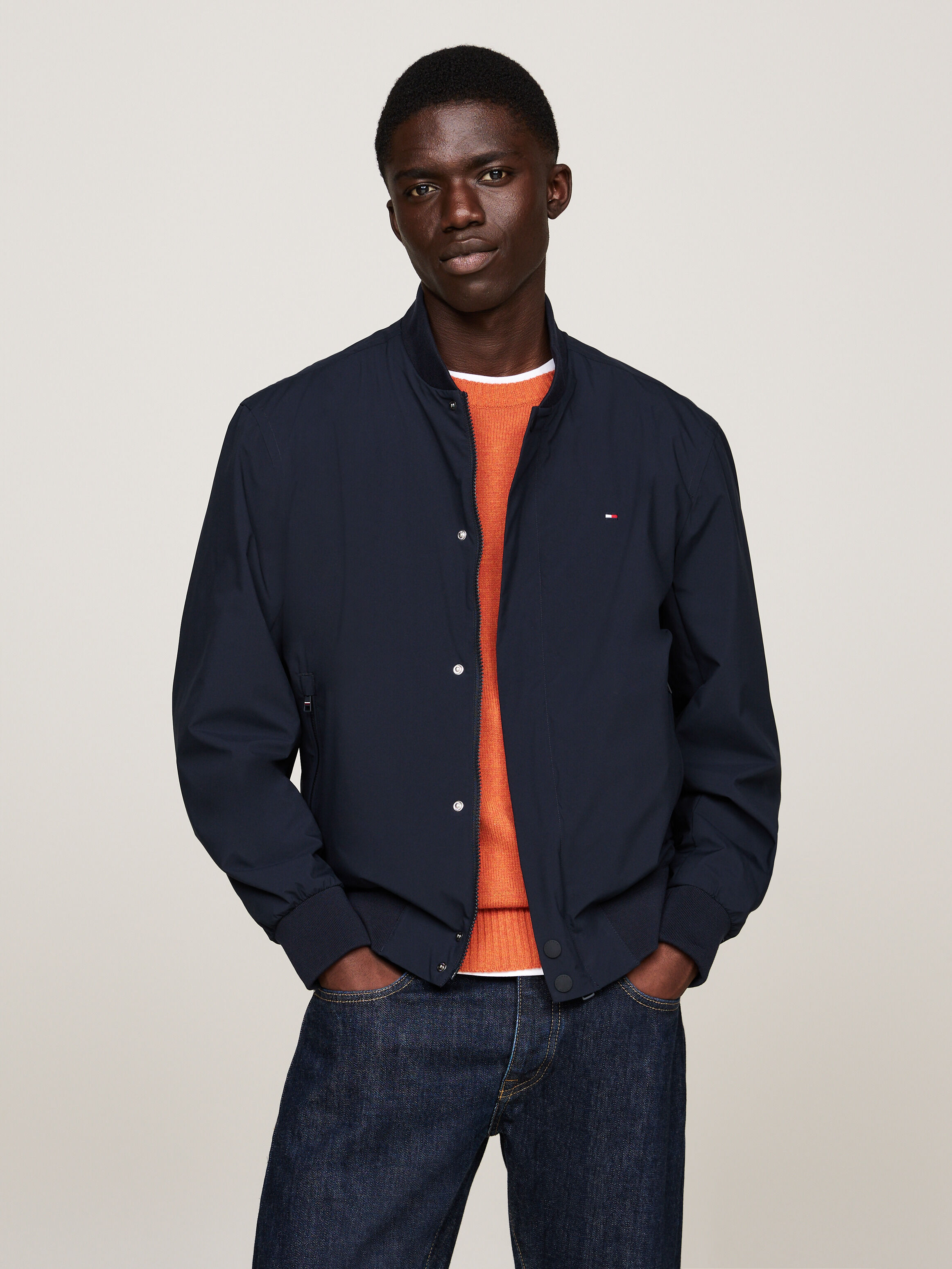 Technical Lightweight Bomber Jacket blue Tommy Hilfiger Malaysia
