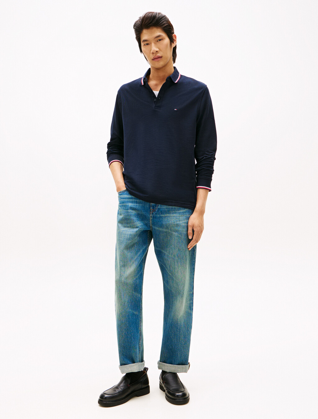 Back Cinch Relaxed Jeans, Mario Blue, hi-res