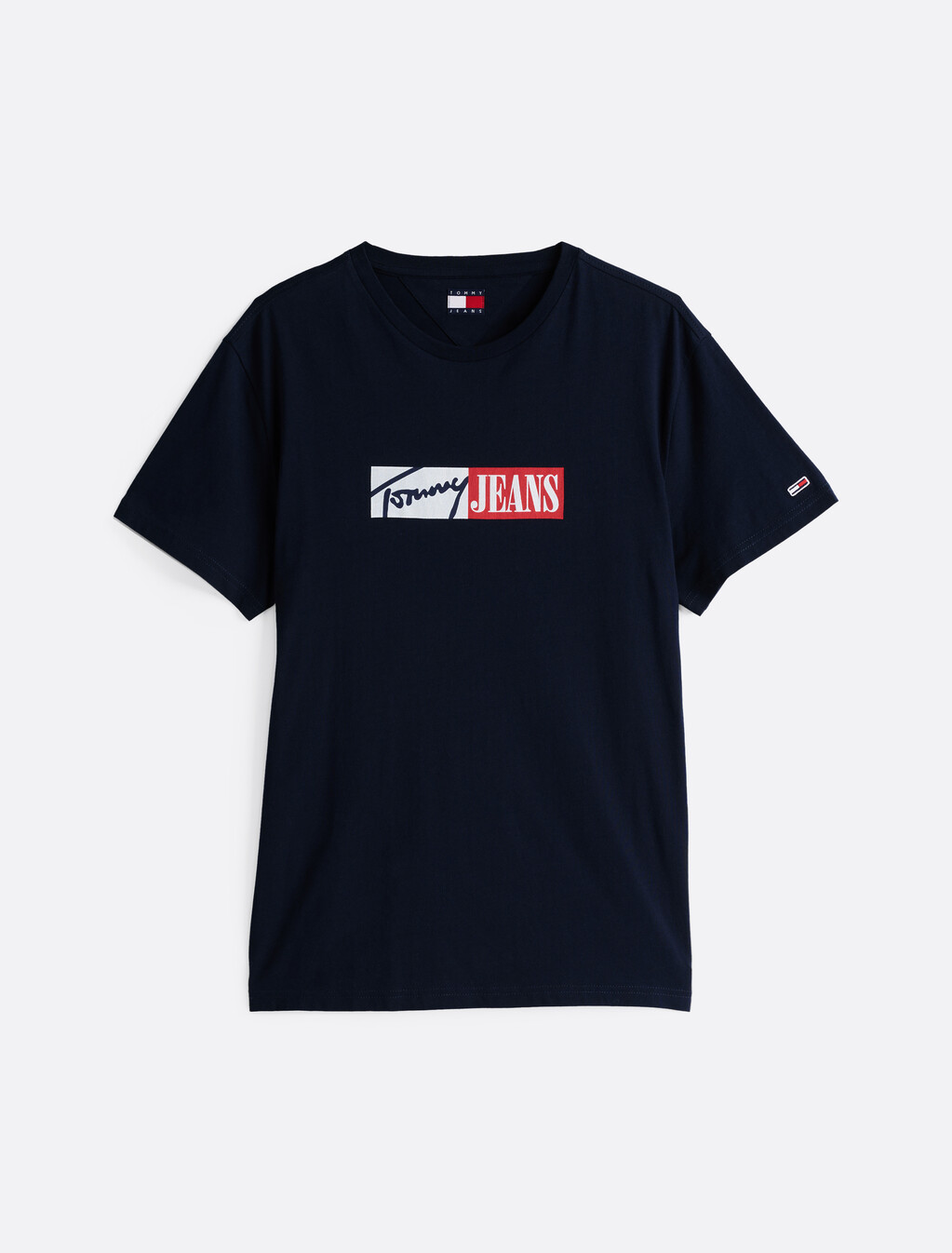 Signature Logo Slim T-Shirt, Dark Night Navy, hi-res