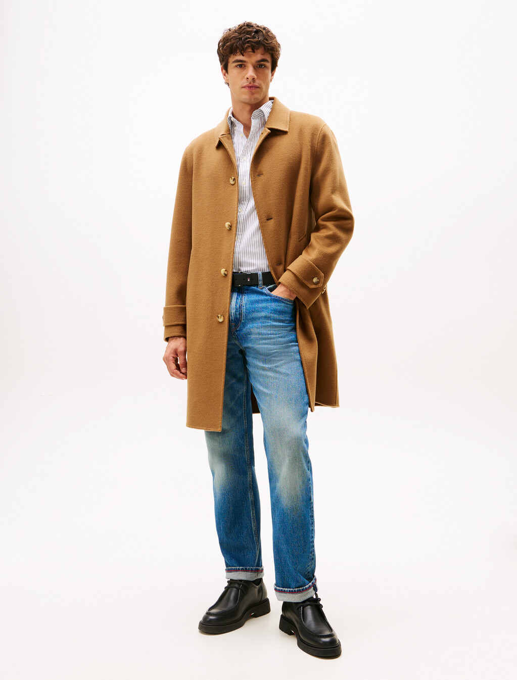 Relaxed Straight Leg Jeans, Sanford Blue, hi-res