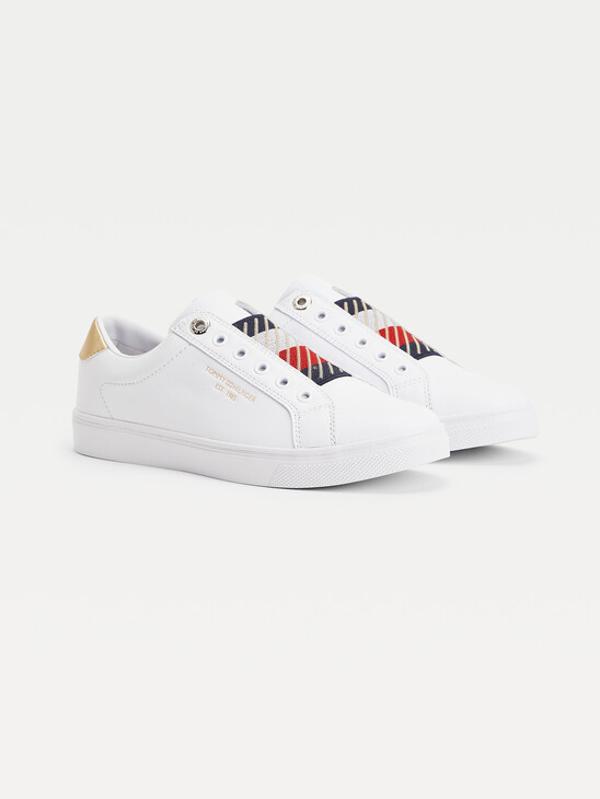 Tommy Icons Leather Slip-On Cupsole Trainers