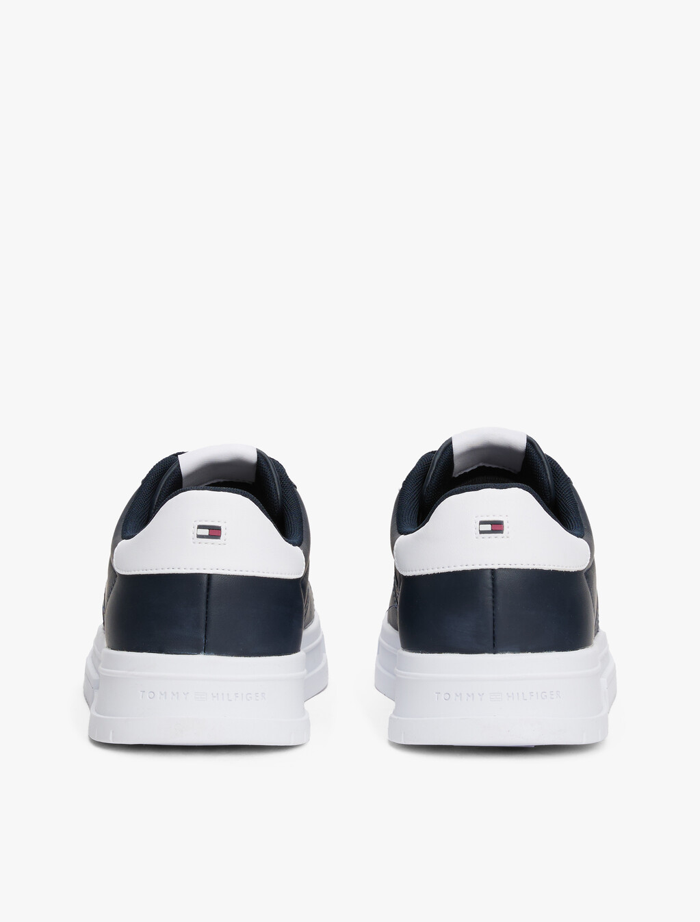Leather Debossed Logo Trainers, Desert Sky, hi-res
