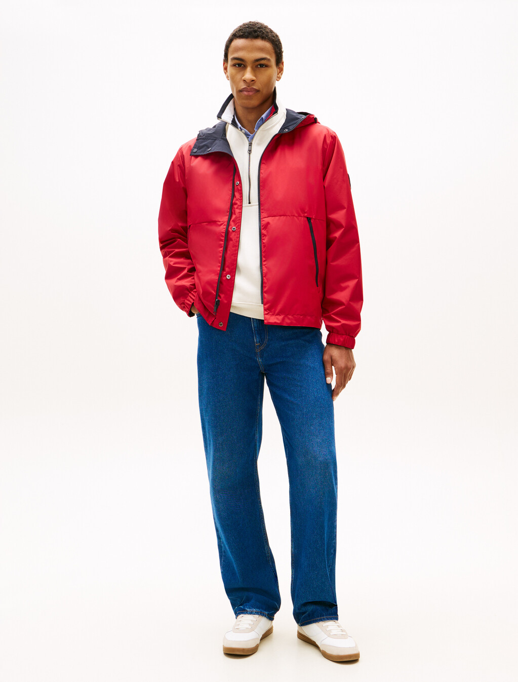 Reversible Color Block Jacket, Desert Sky, hi-res