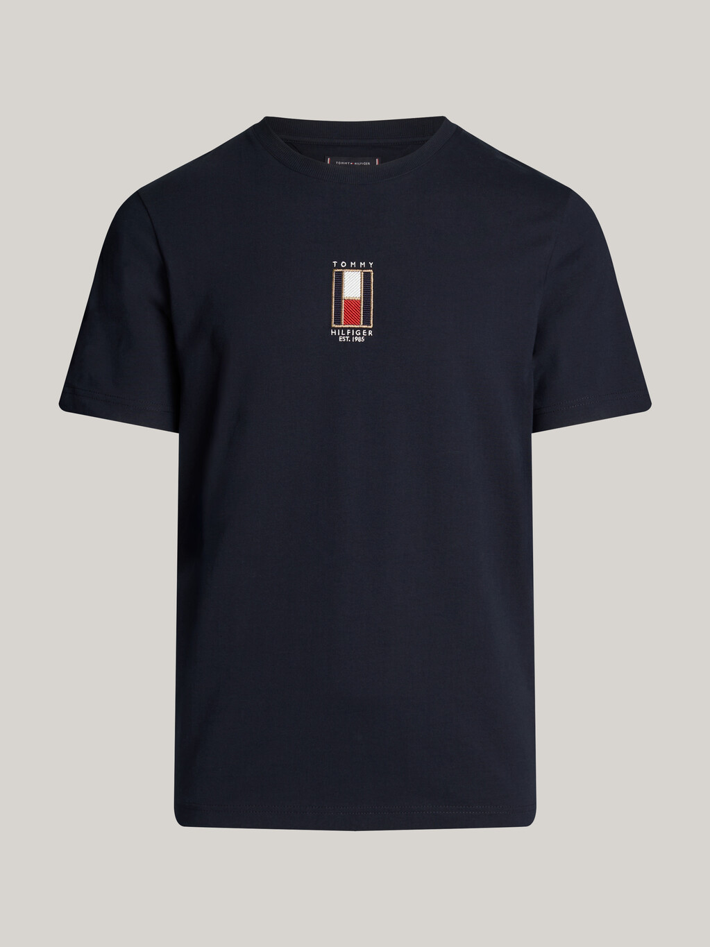 Vertical Flag Embroidery T-Shirt, Desert Sky, hi-res