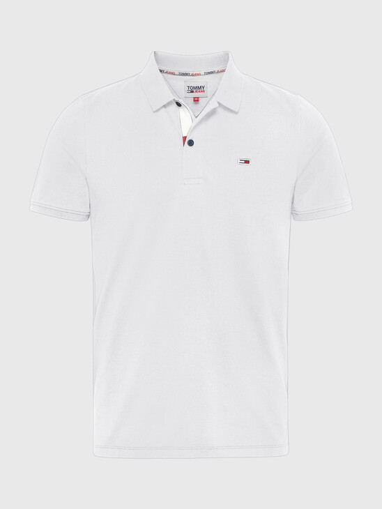 TOMMY JEANS FLAG SLIM POLO