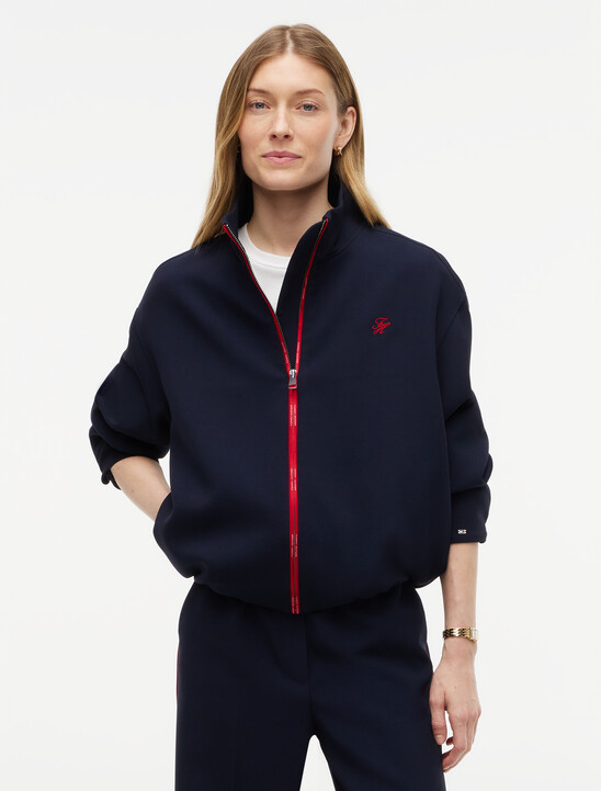 Lightweight Relaxed Zip-Thru Bomber Jacket