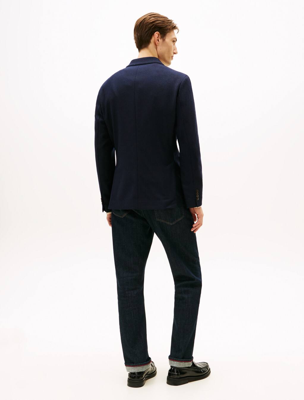 Smart Casual Wool Blend Flannel Blazer, Desert Sky, hi-res