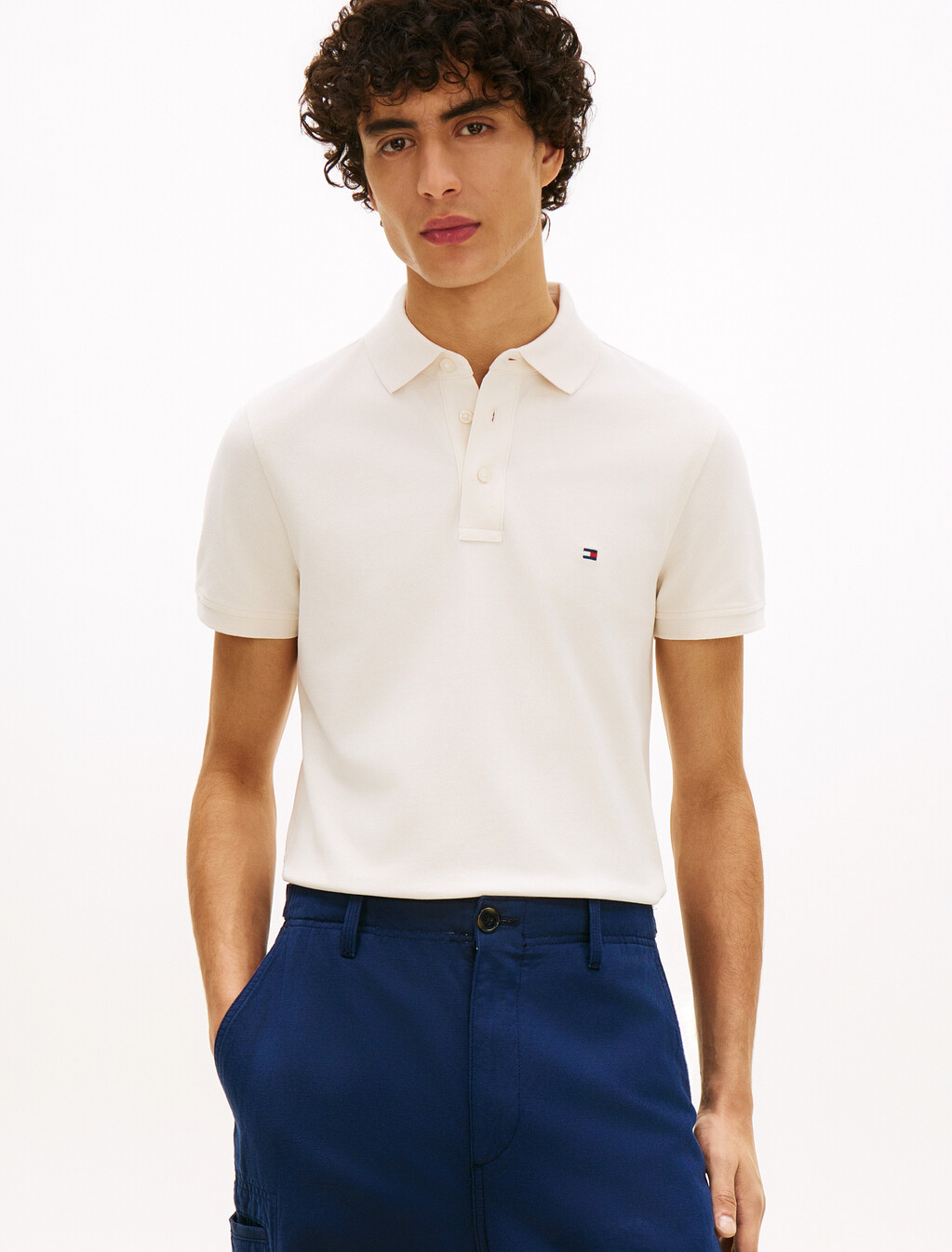 1985 Collection Slim Fit Polo, Ivory Petal, hi-res