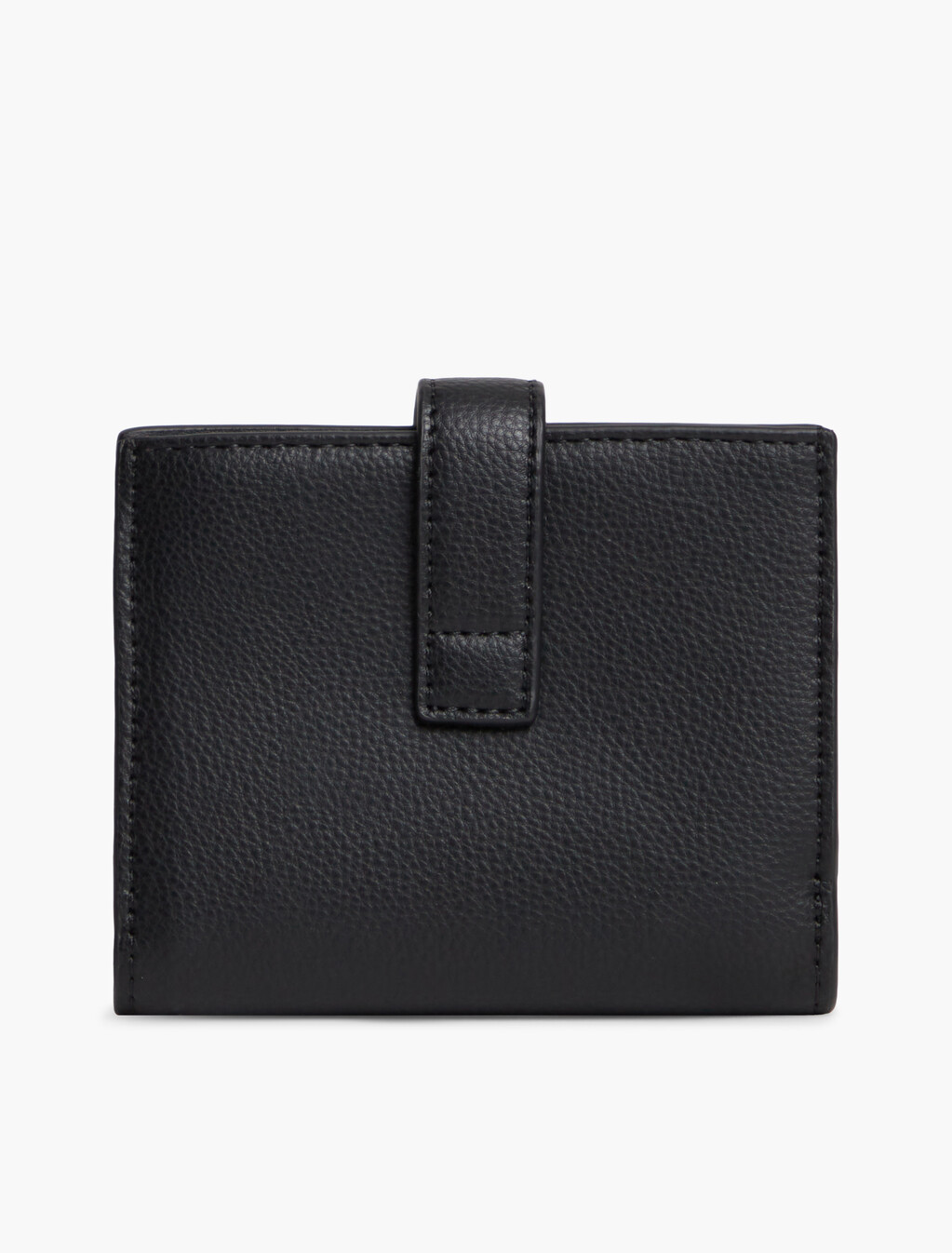 TH Monogram Plaque Bifold Wallet, Black, hi-res