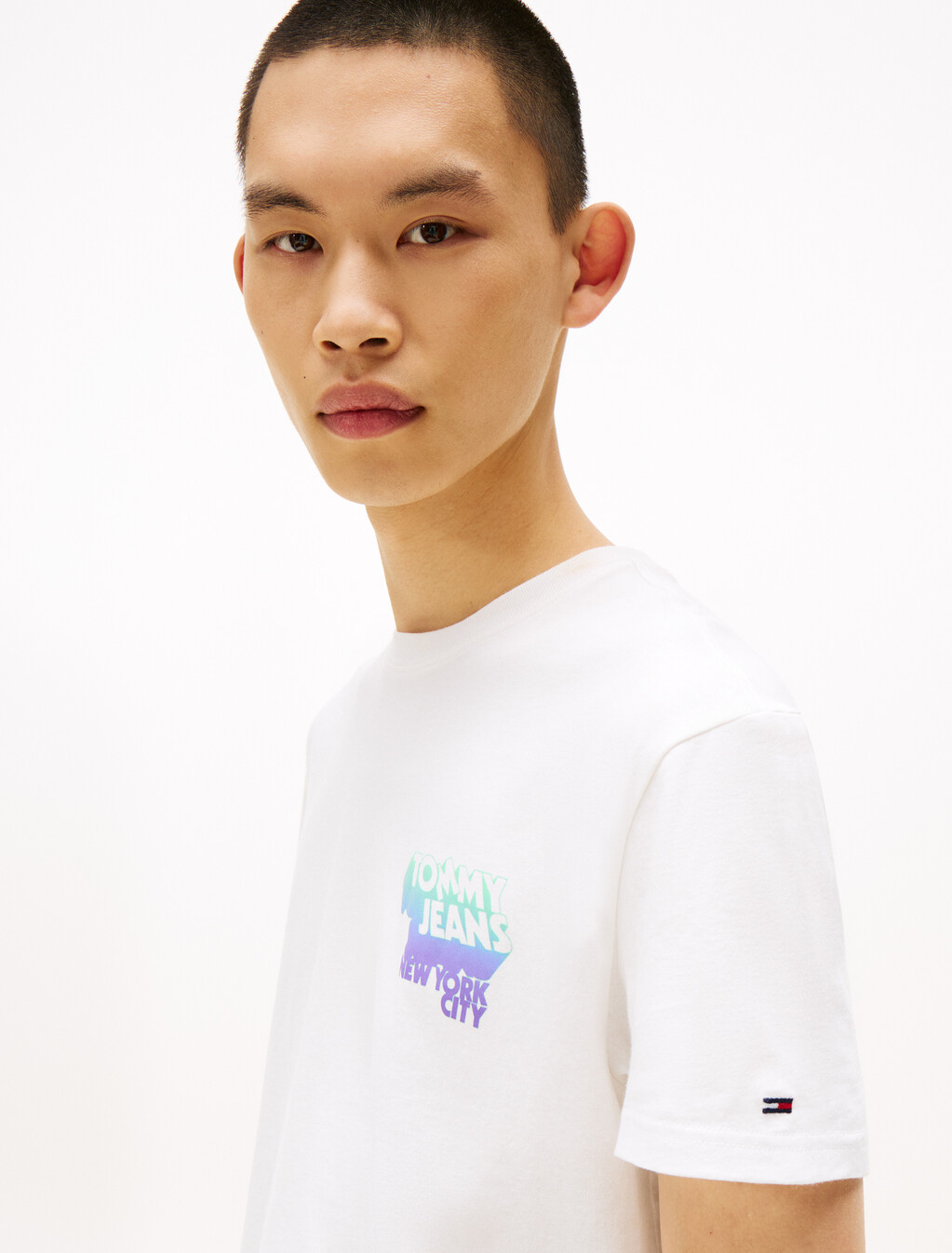Stack Logo Regular T-Shirt, Ecru, hi-res