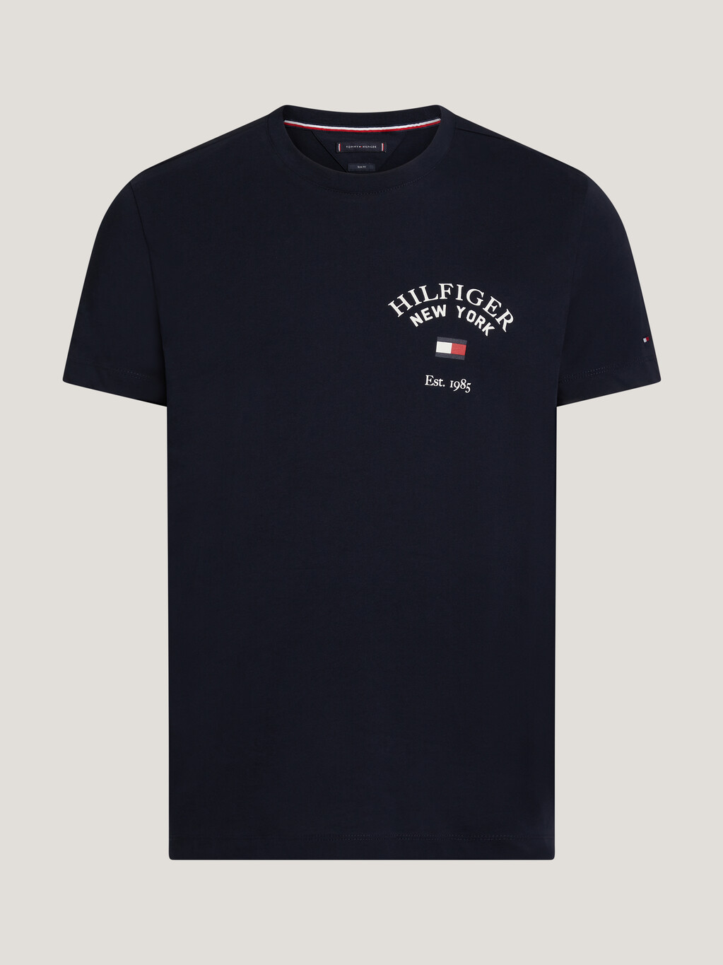 Varsity Arched Logo Slim Fit T-Shirt, Desert Sky, hi-res