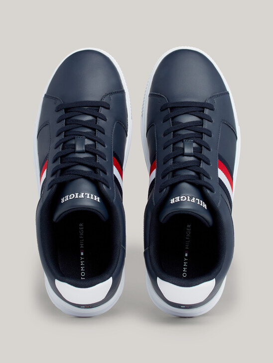 Essential Leather Signature Tape Half-Cleat Trainers