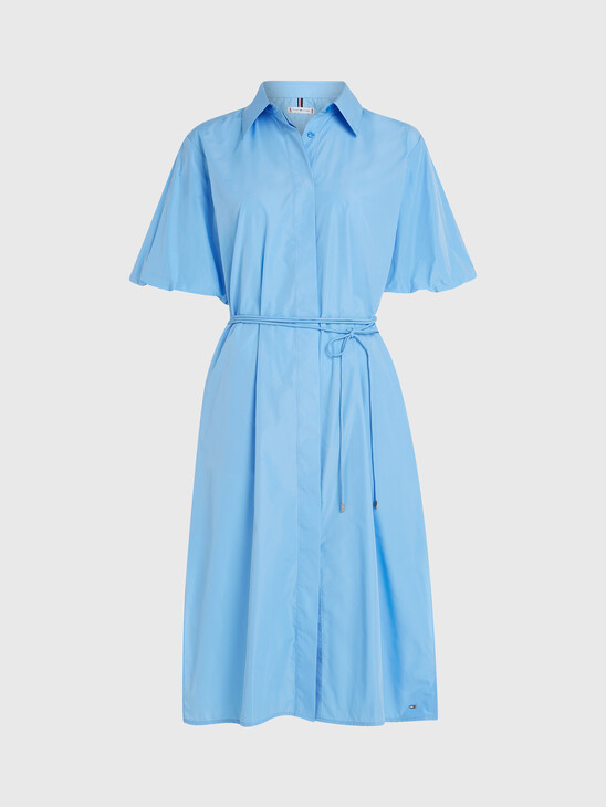 Short Sleeve Midi Shirt Dress