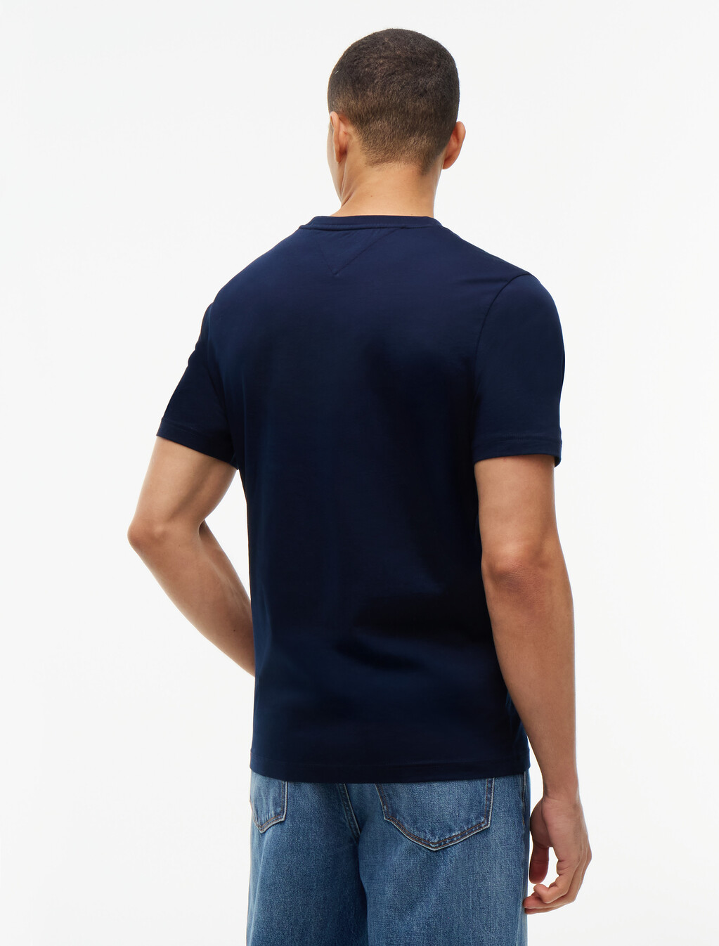 Varsity Logo Embroidery Crew Neck T-Shirt, Navy Blue, hi-res