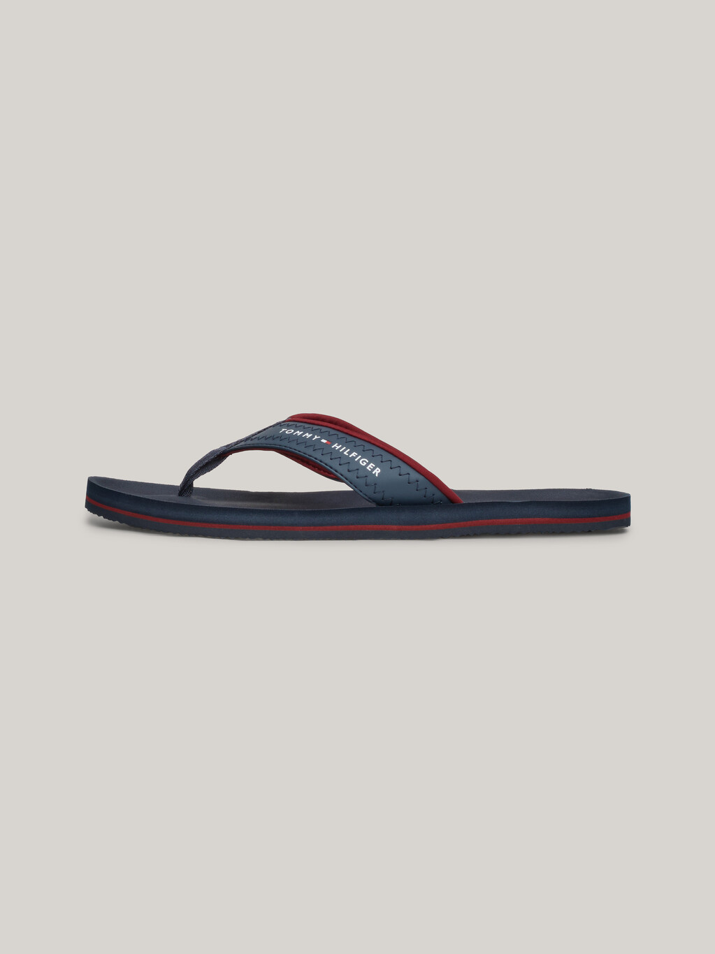 Logo Strap Flip-Flops, Military Denim, hi-res