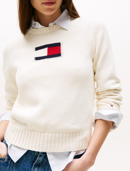 Americana Flag Crewneck Sweater