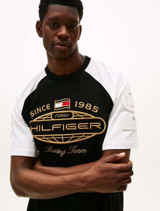 The APXGP Collection Tonal Embroidery Ringer T-Shirt