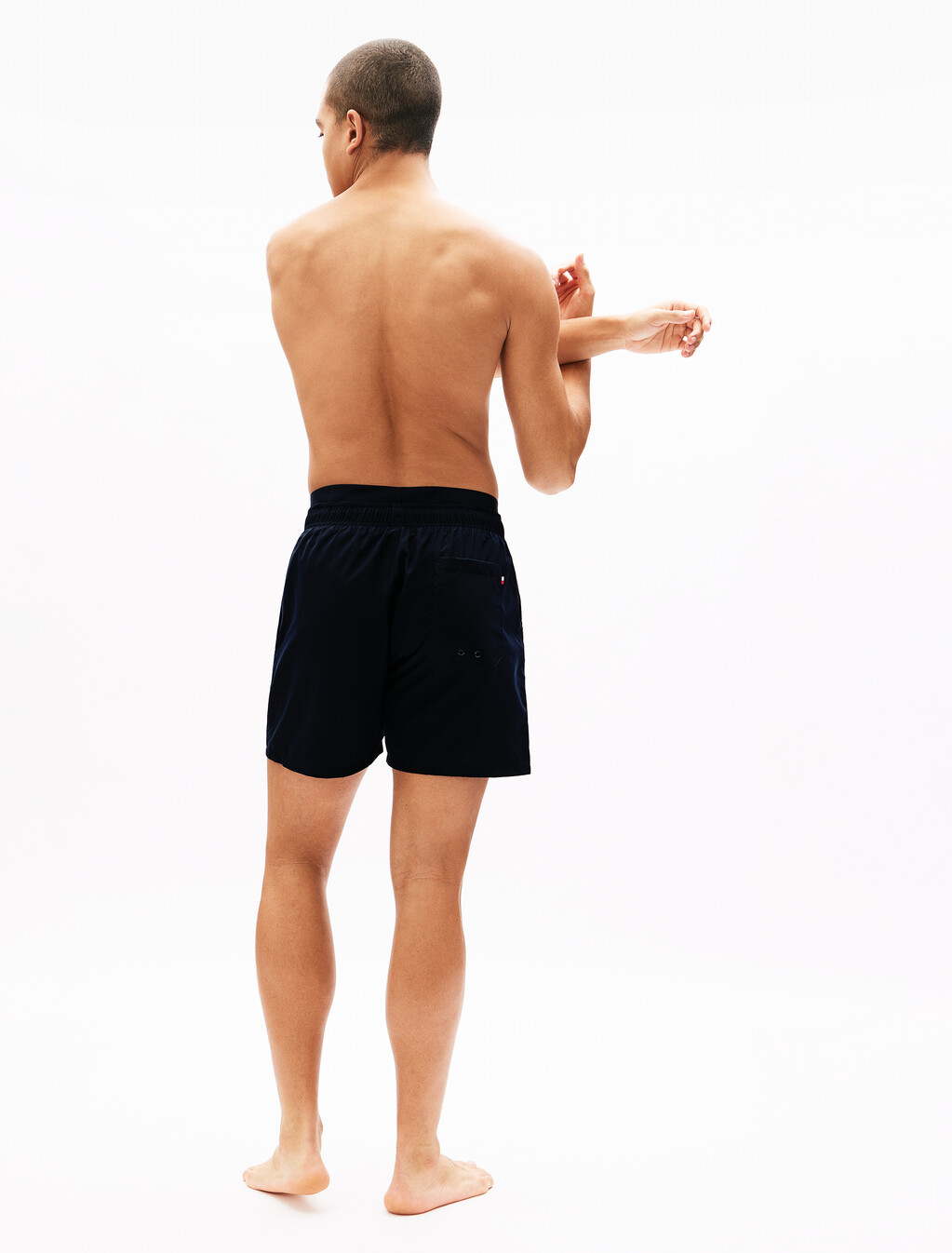 Double Waistband Medium Drawstring Shorts, Desert Sky, hi-res
