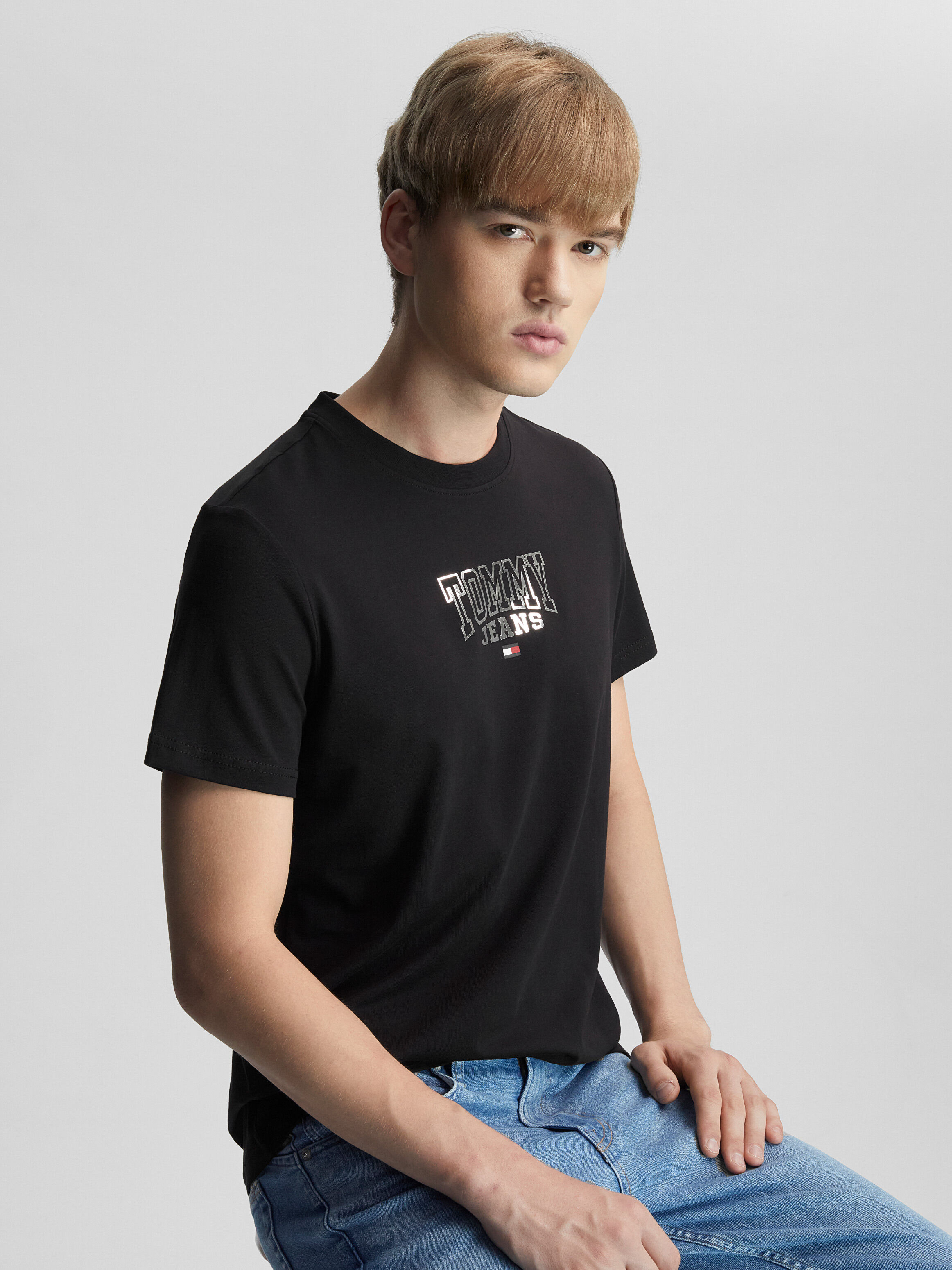 Metallic Foil Entry Graphic T Shirt